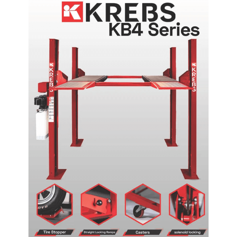 Krebs KB4 10000lb 4 Post Lift SKU 11100201