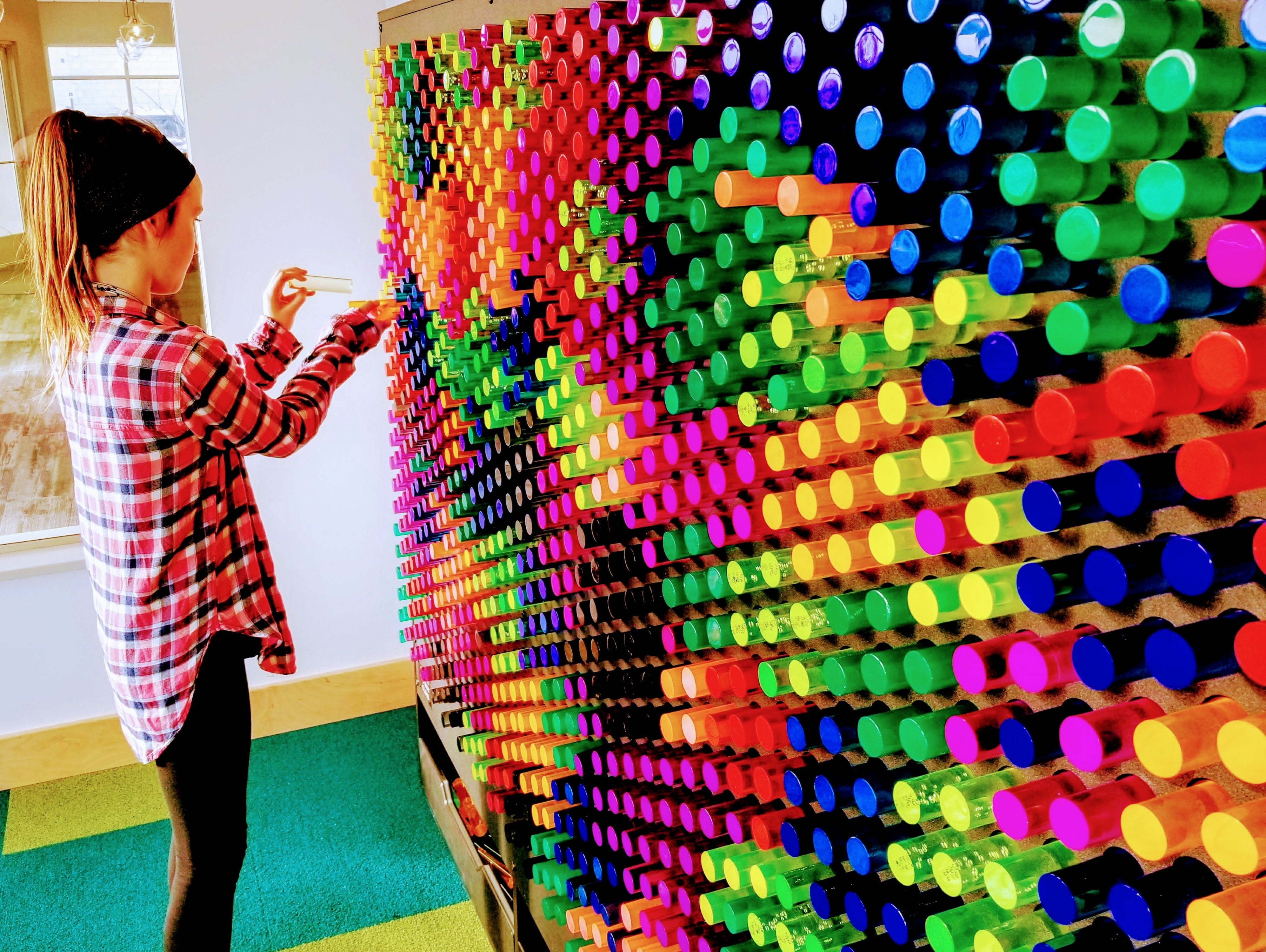 LiteZilla Giant Lite Brite Custom Stained Hardwood SKU LZ-WD