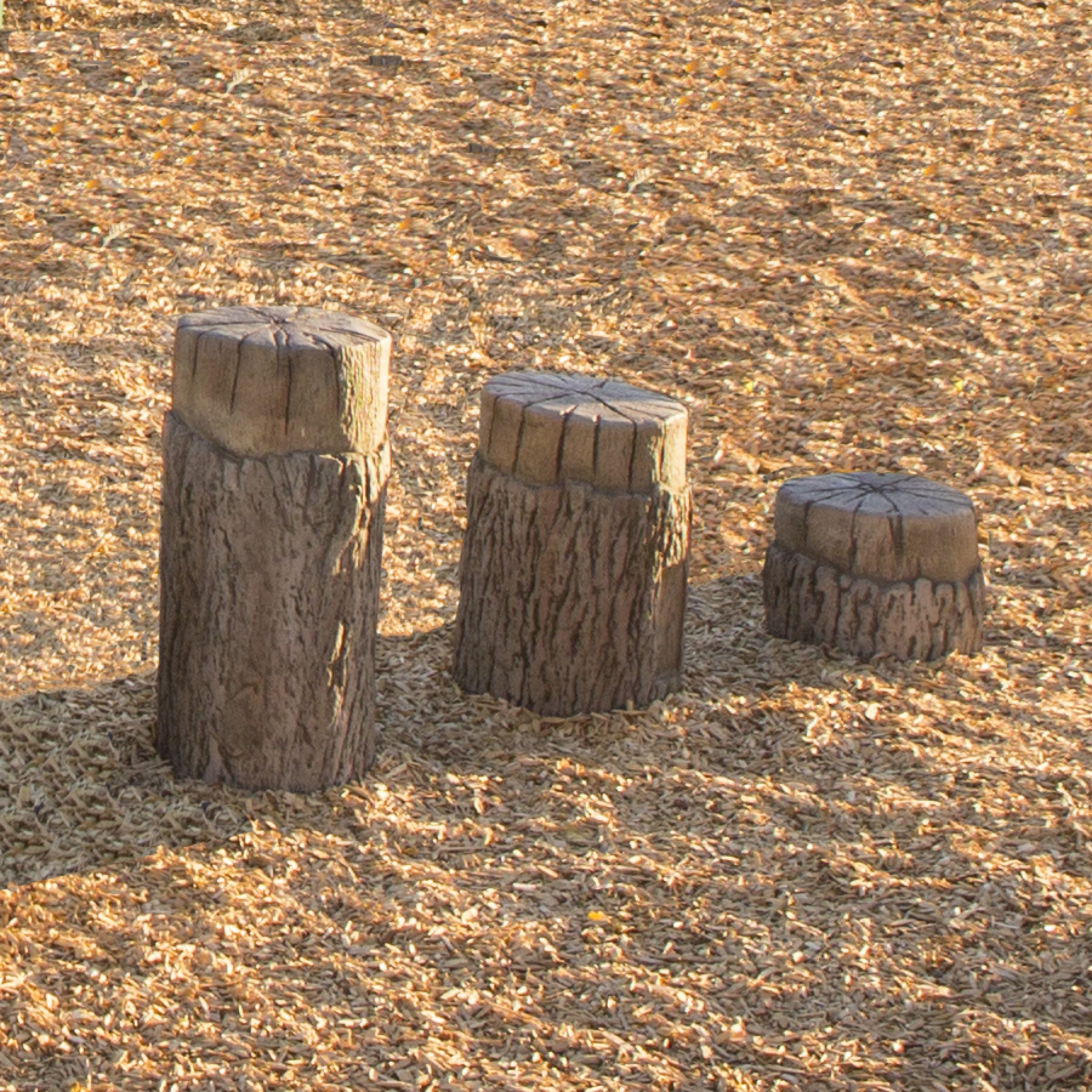 UltraPlay Nature Themed Tree Stump Steppers 3 Set SKU UP500