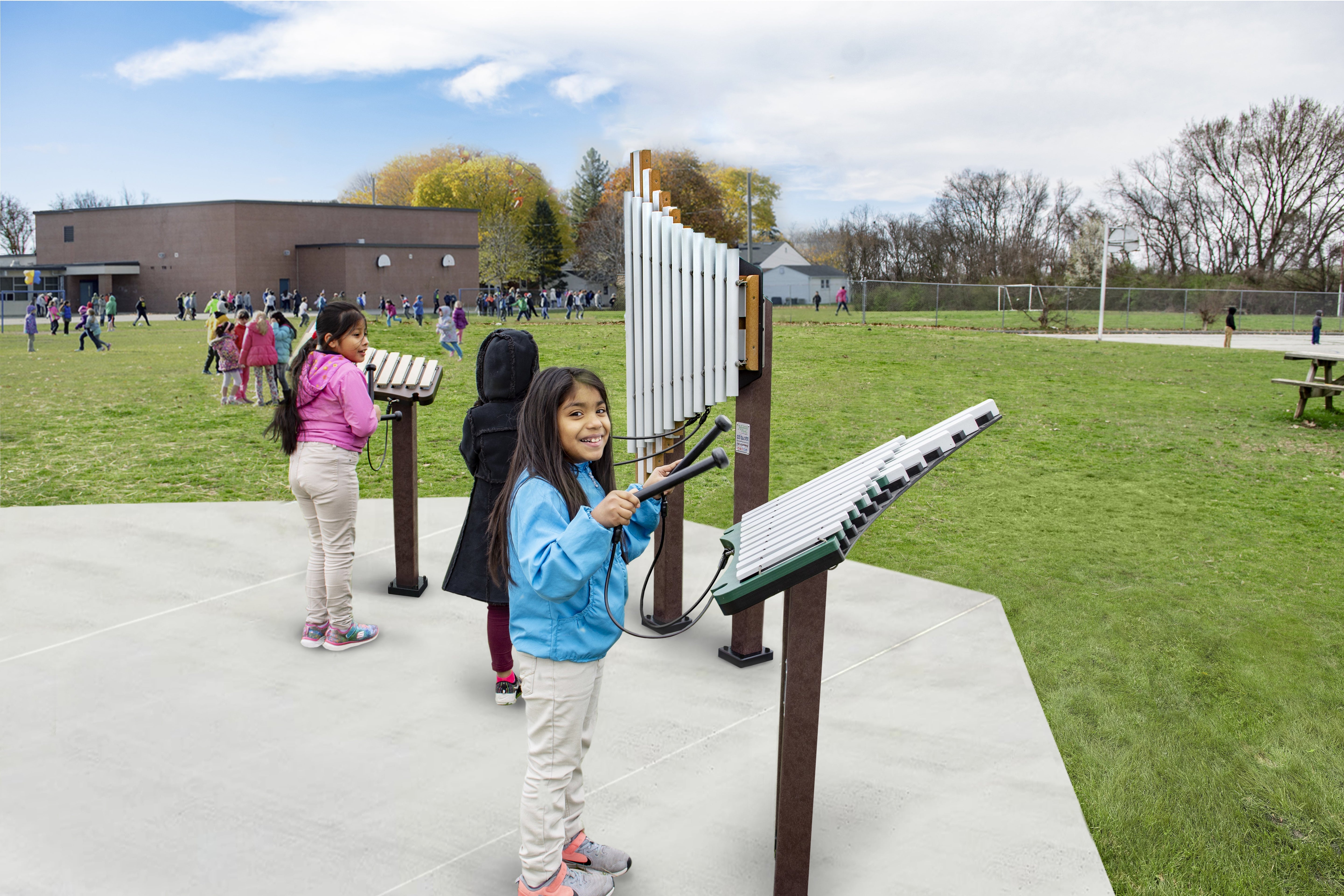 FreeNotes Merry 11 Note Metallophone Musical Element SKU MERY