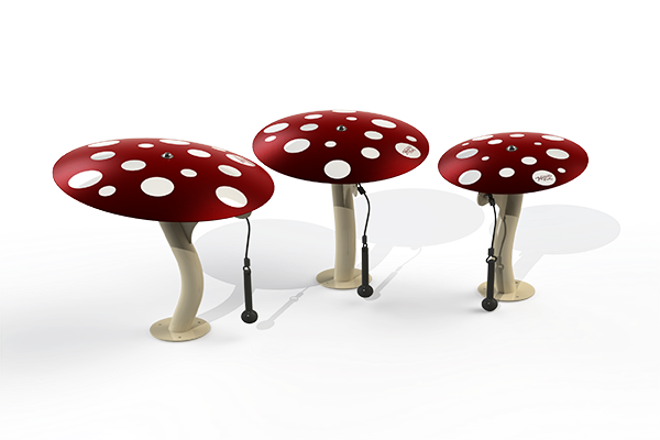 FreeNotes Mushroom Ensemble 3 Piece Musical Instrument SKU MUSH-3