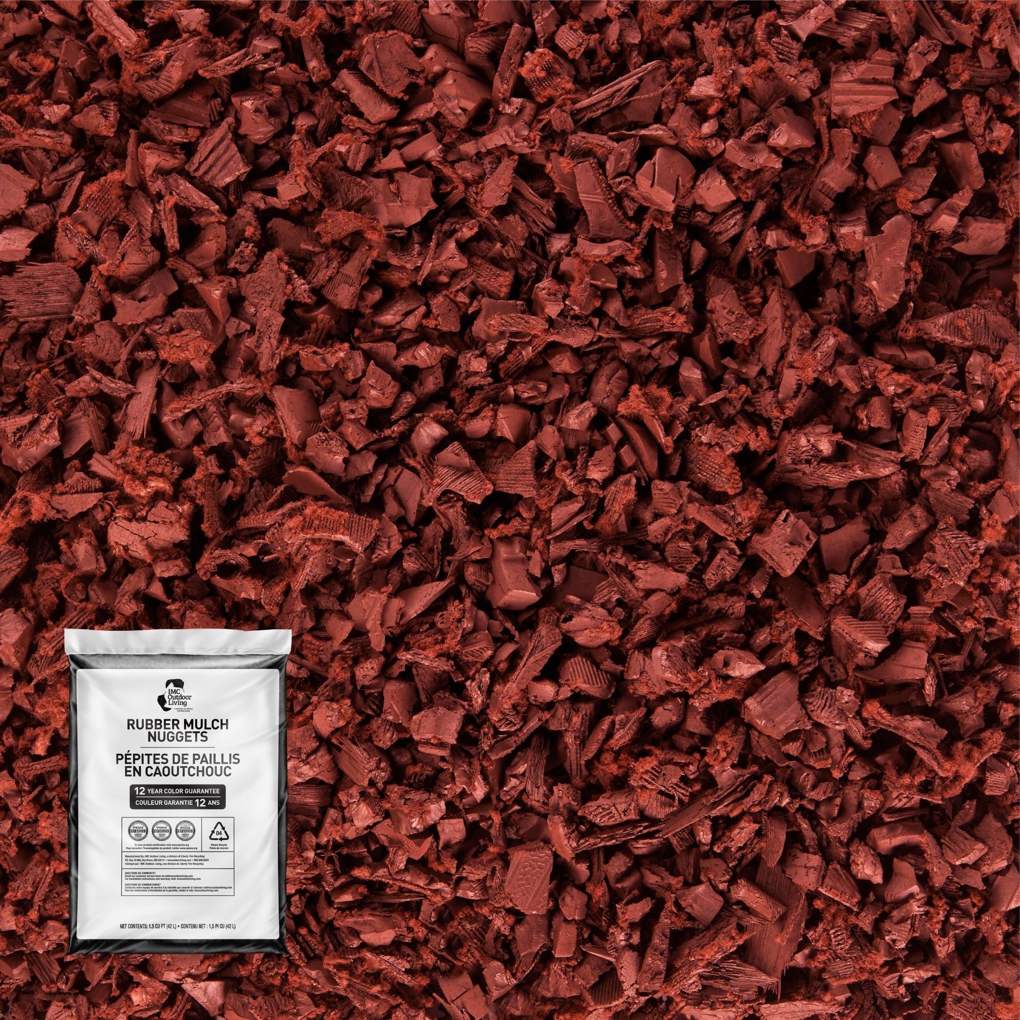 GroundSmart Premium Nugget Rubber Mulch SKU GSRMNuggets