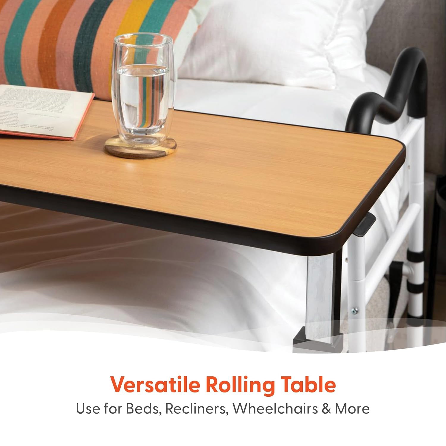 Journey Health & Lifestyle Adjustable Height Overbed Table SKU 08571
