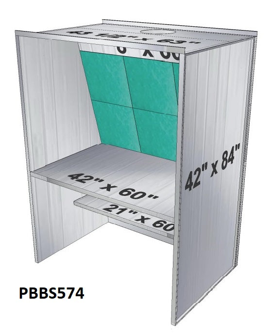 Merchant 1 Manufacturing Bench Style Paint Booths SKU PBBT744