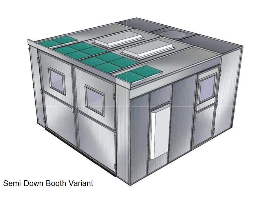 Merchant 1 Manufacturing Motorcycle Paint Booth SKU PBMC13813