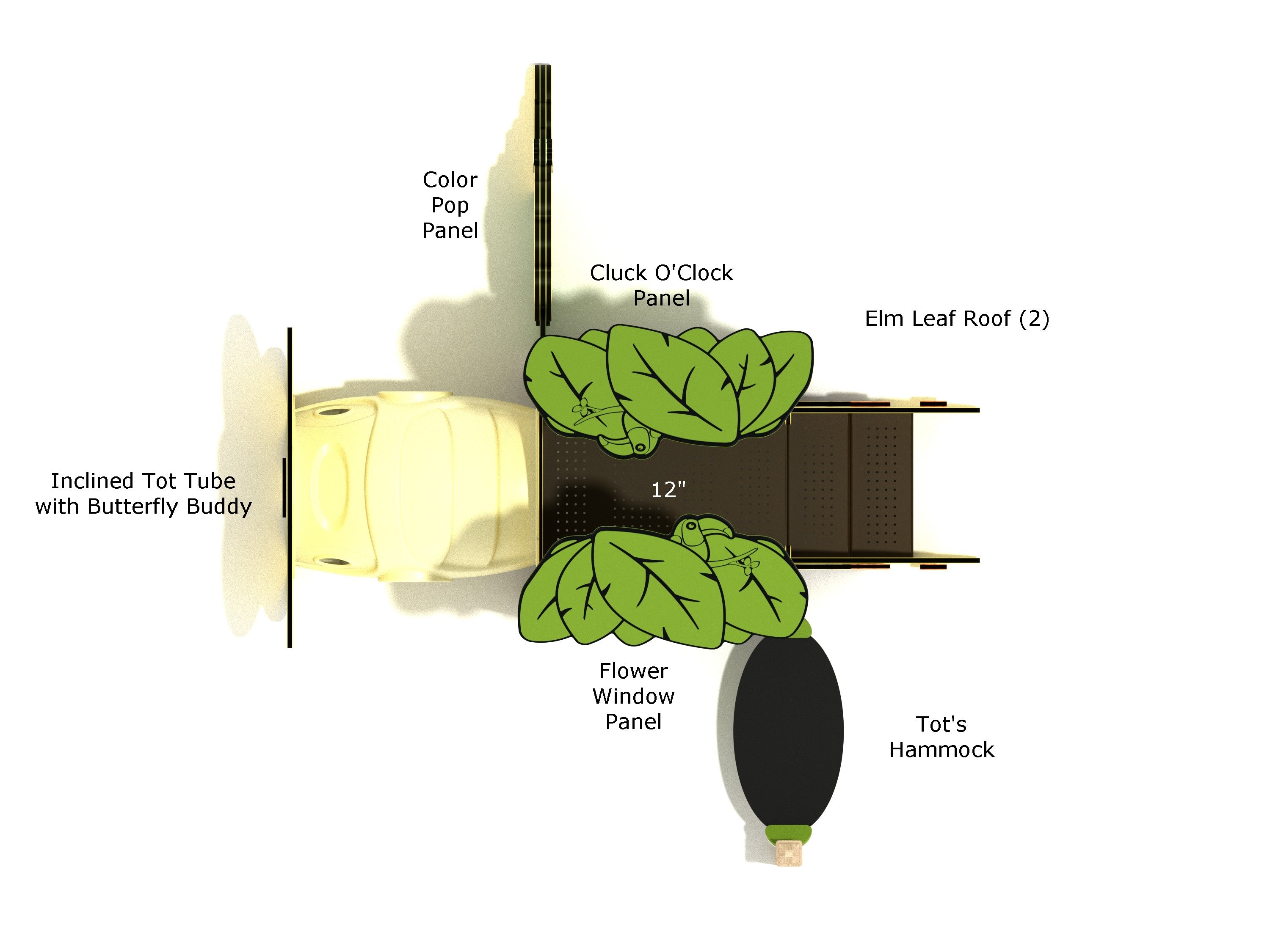 Playground Equipment Blackhaw Canopy Mini Playground SKU PCM005