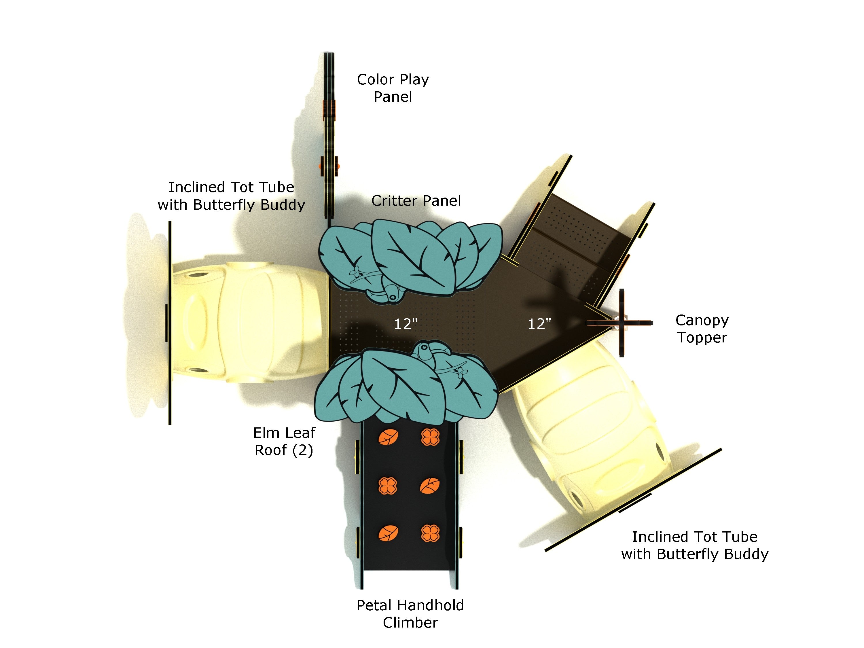 Playground Equipment Star Magnolia Canopy Mini Playground SKU PCM006