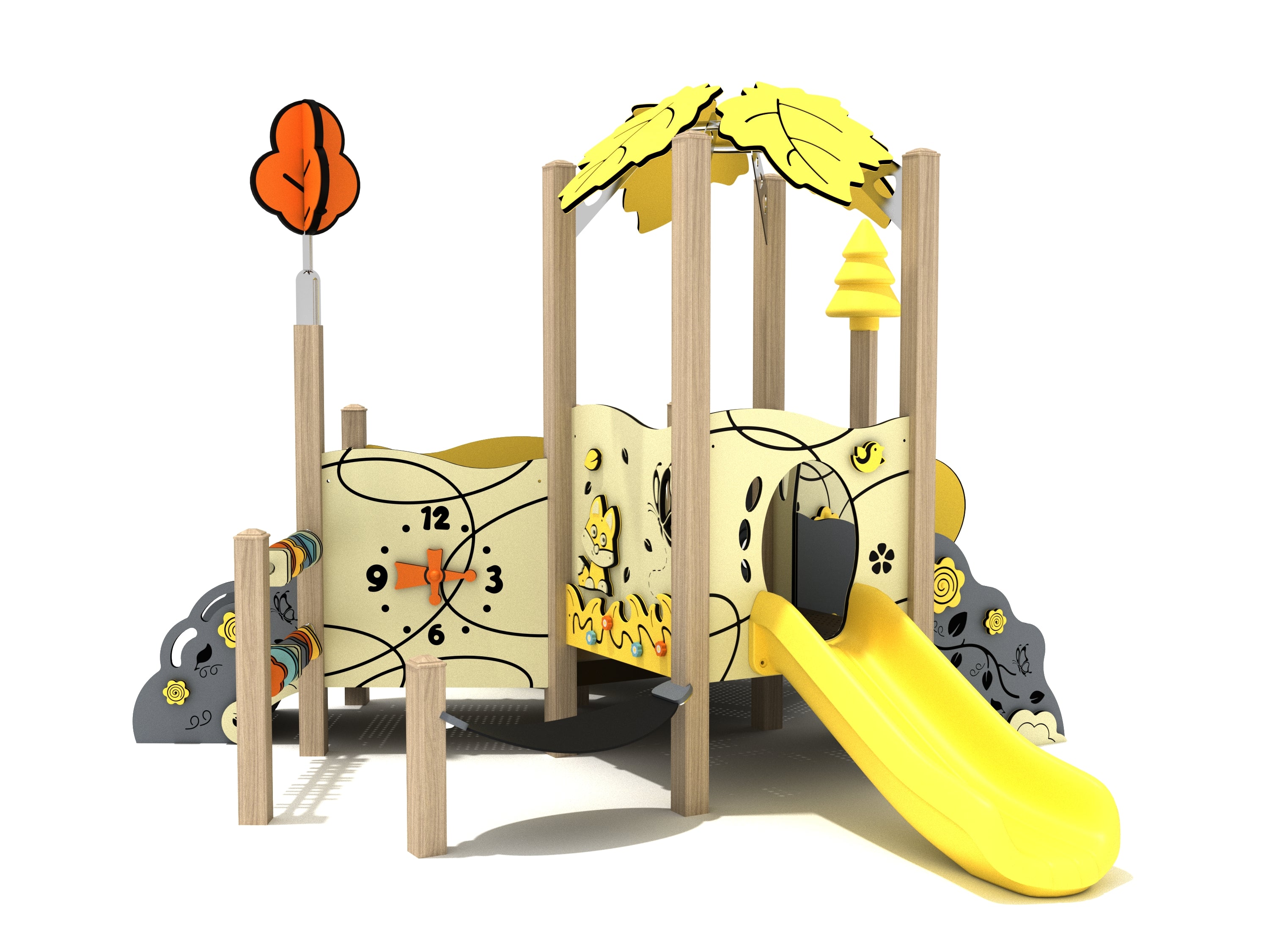 Playground Equipment Huckleberry Canopy Mini Playground SKU PCM014