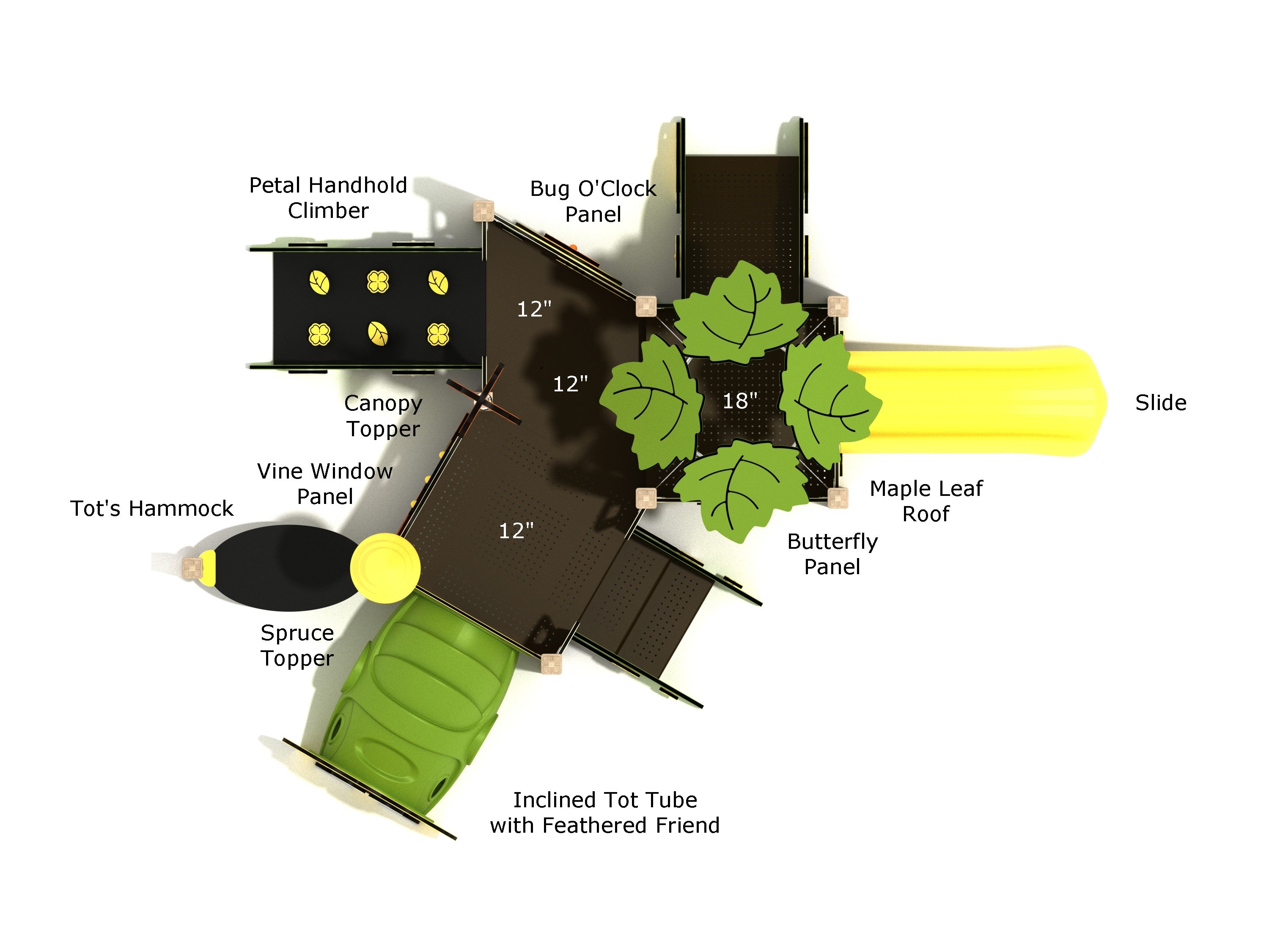 Playground Equipment Forsythia Canopy Mini Playground SKU PCM018