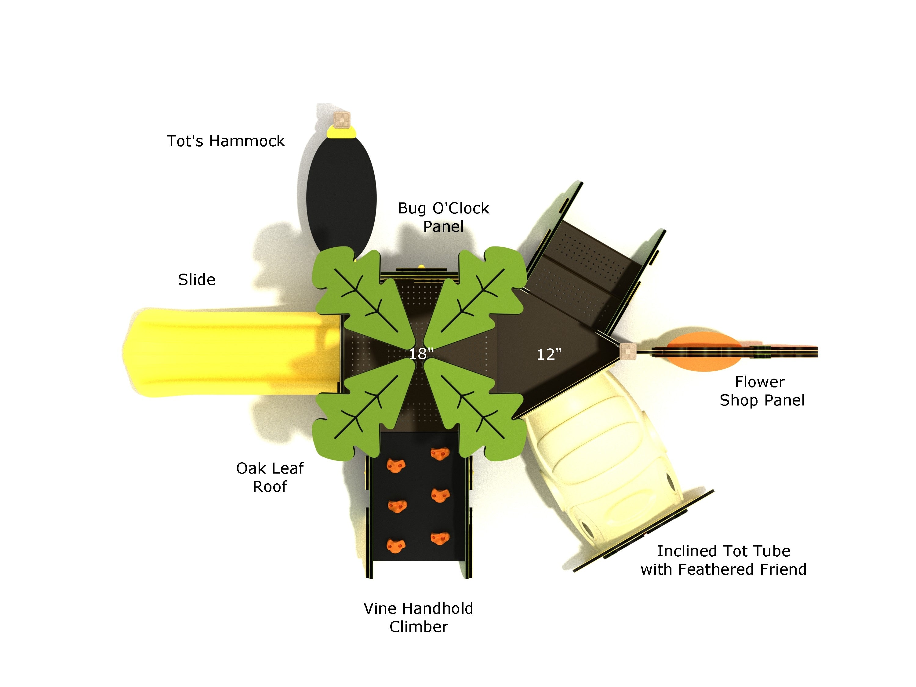 Playground Equipment Mesquite Canopy Mini Playground SKU PCM021