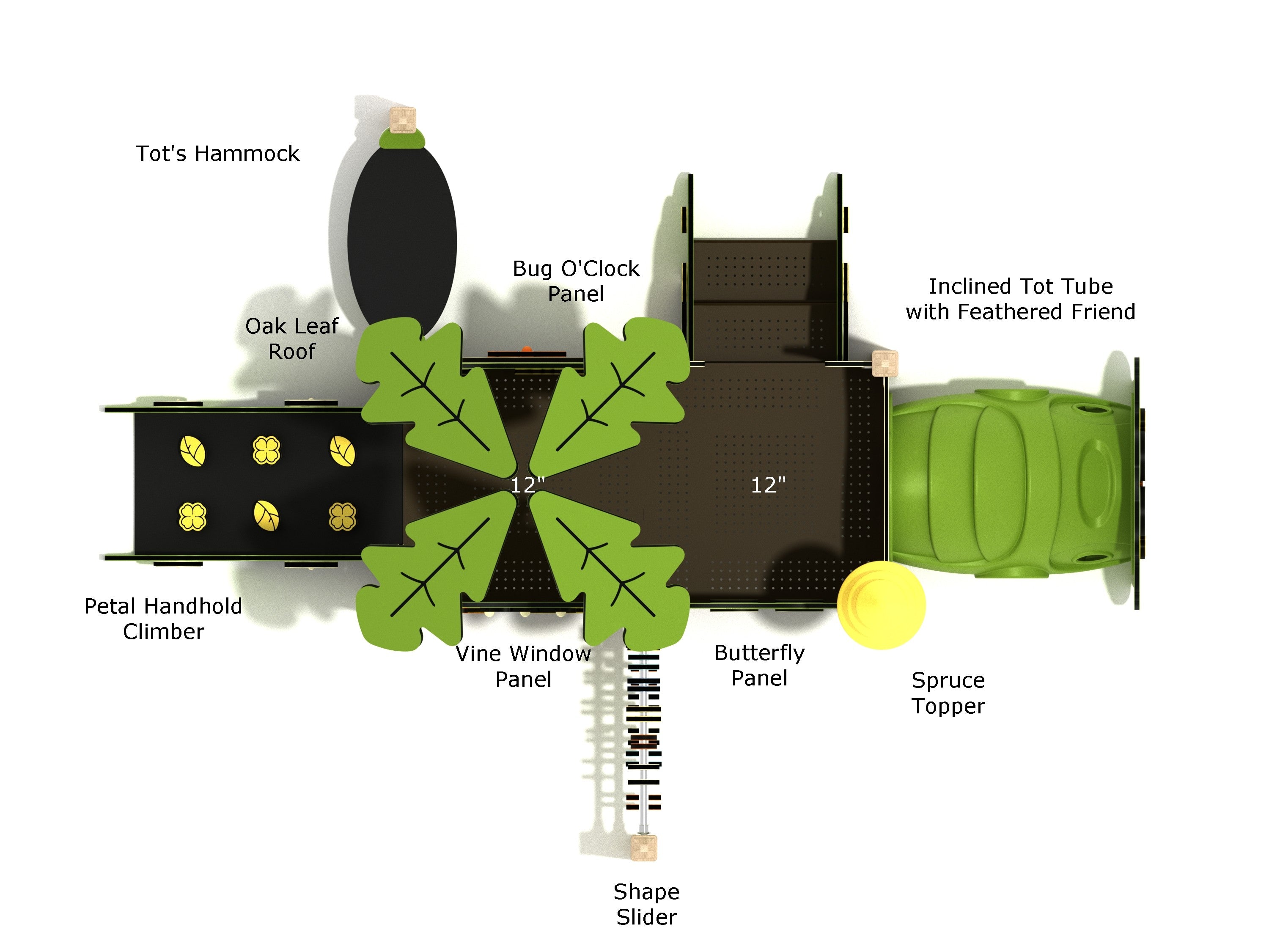Playground Equipment Heather Canopy Mini Playground SKU PCM026