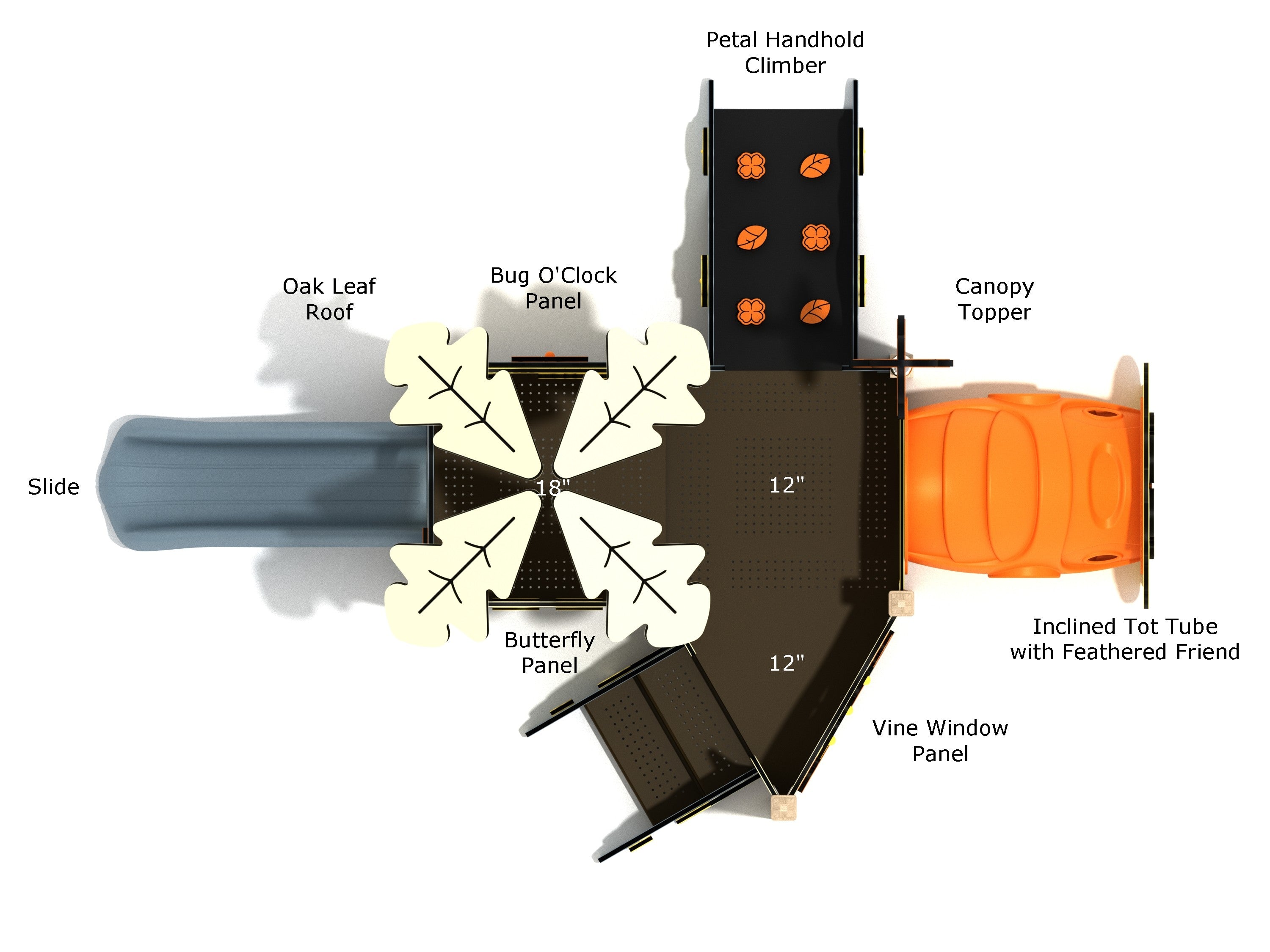 Playground Equipment Thyme Canopy Mini Playground SKU PCM032