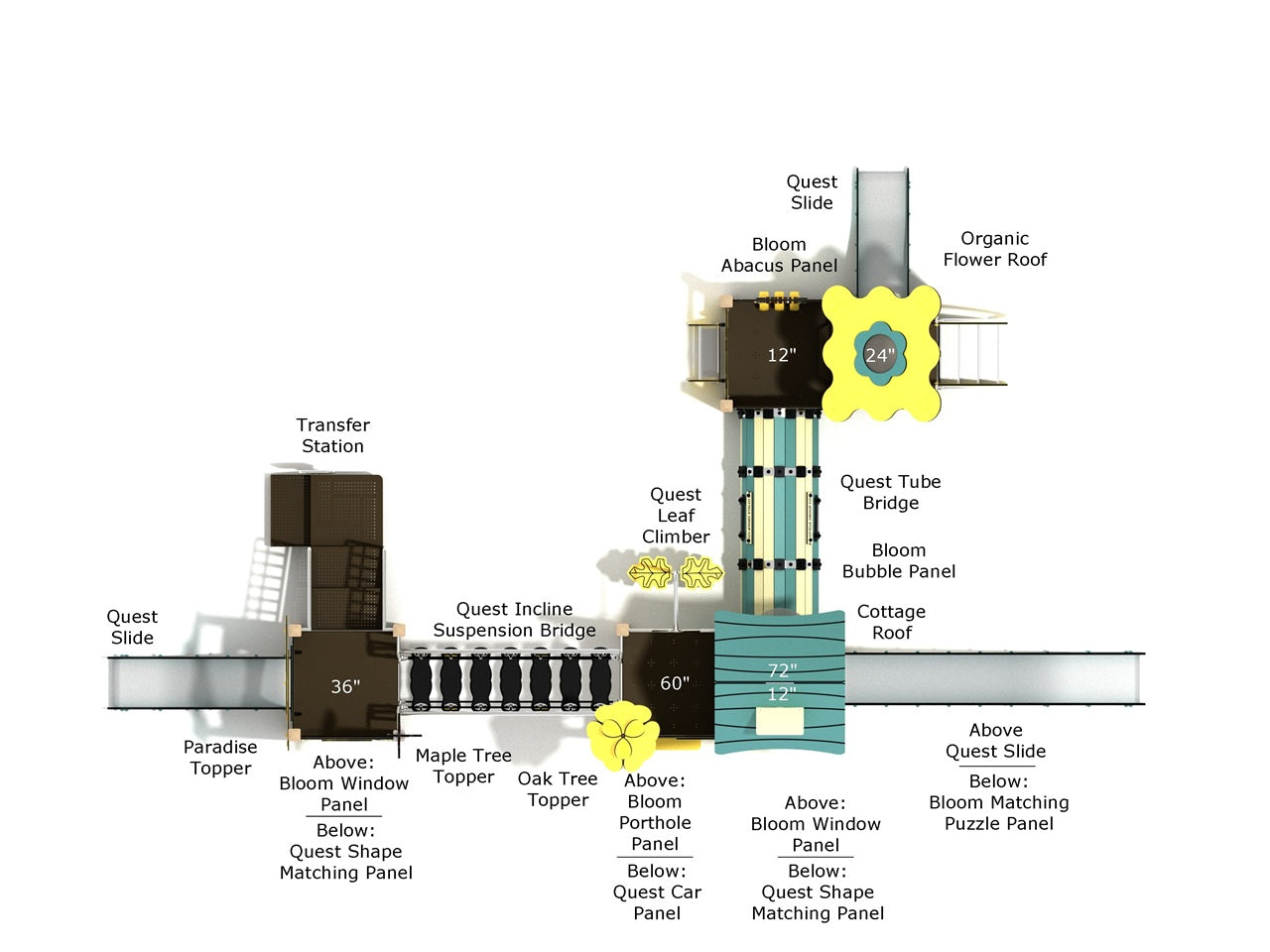 Playground Equipment Quaking Aspen Playground SKU PCQ004