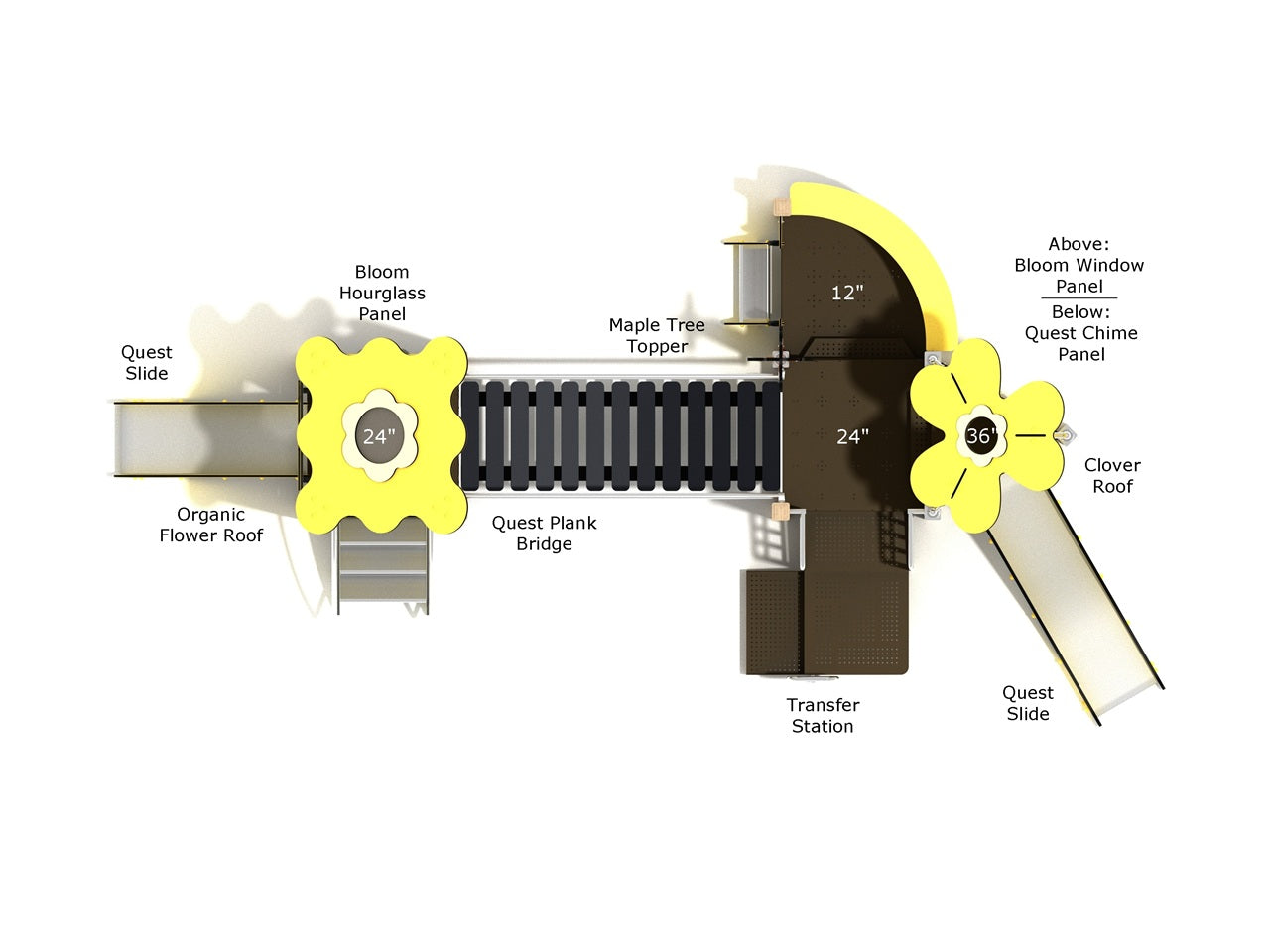 Playground Equipment Gray Beech Playground SKU PCQ007