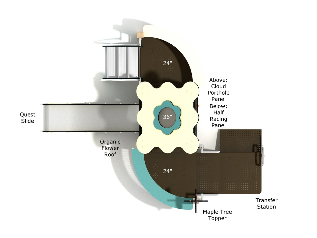 Playground Equipment Gopherwood Playground SKU PCQ008