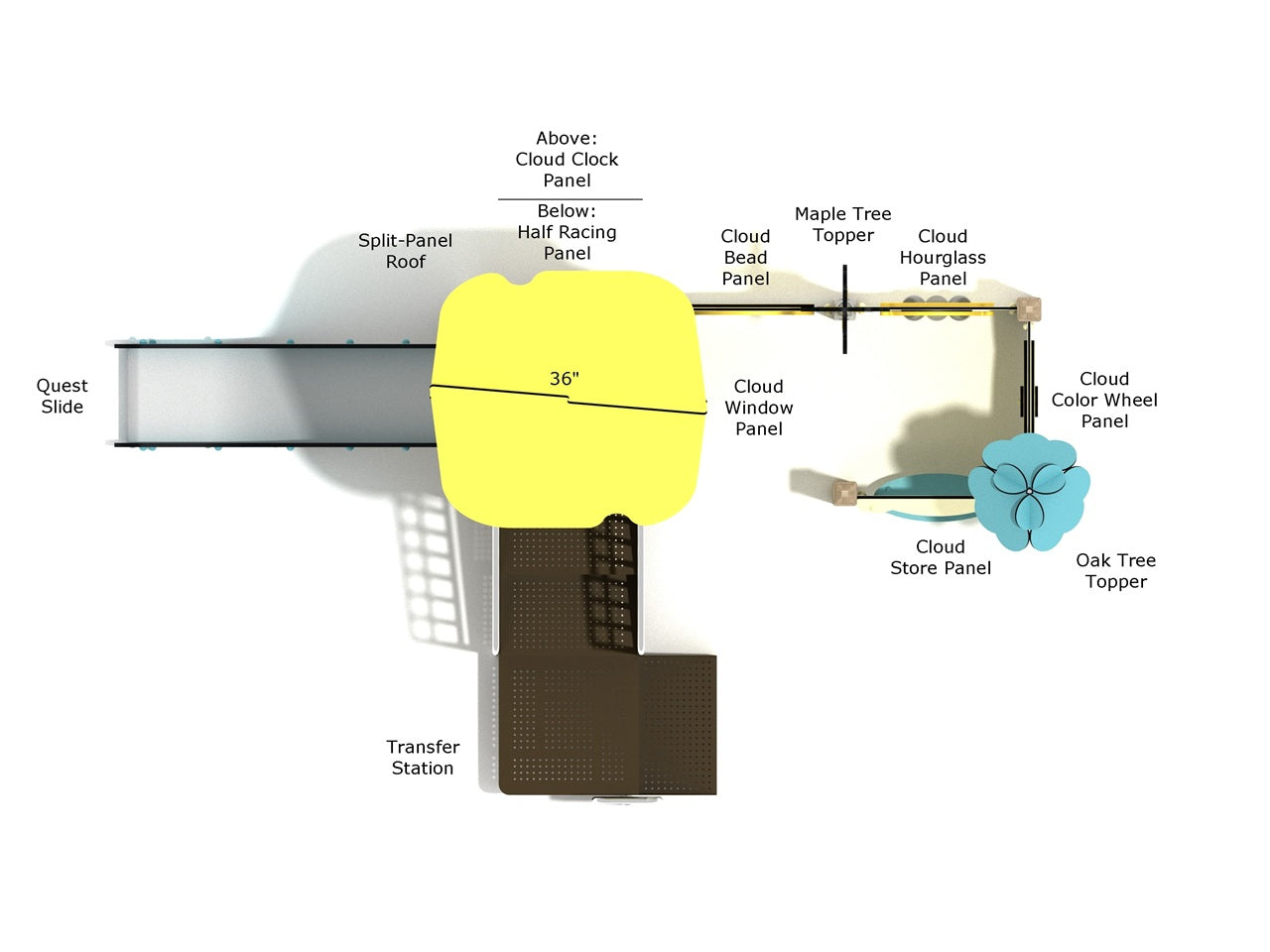 Playground Equipment Custard Apple Playground SKU PCQ009