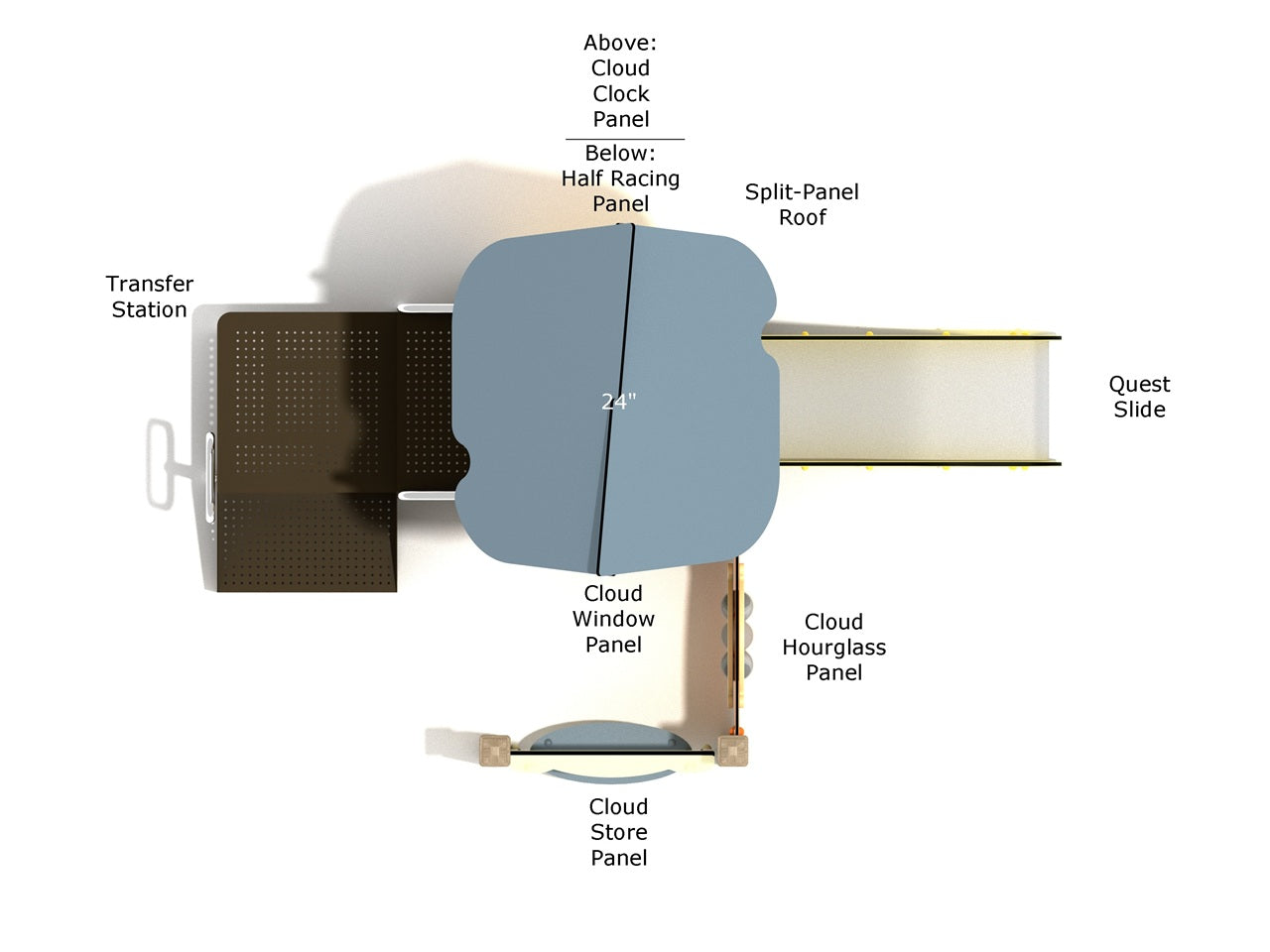 Playground Equipment Border Pinyon Playground SKU PCQ012