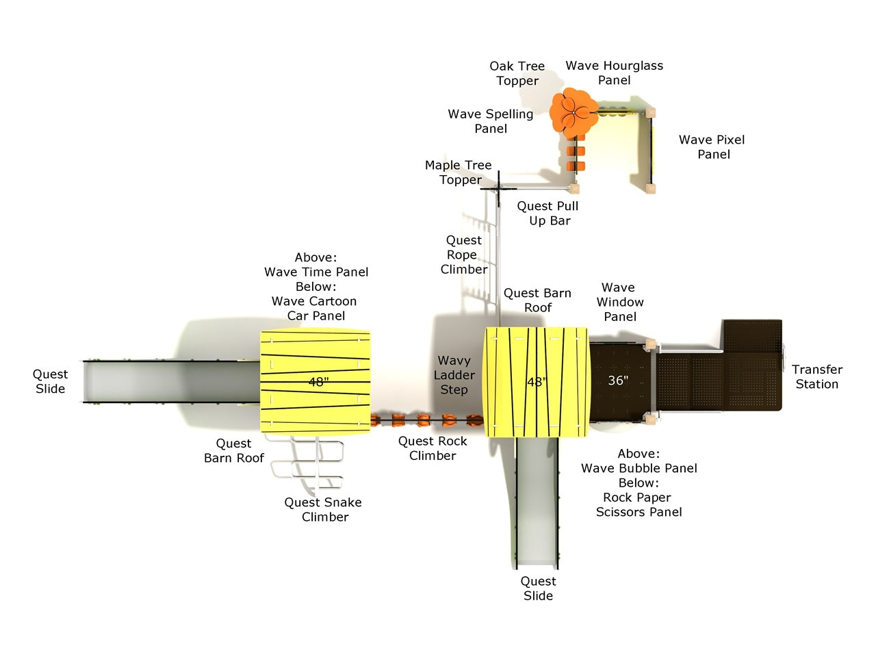 Playground Equipment Arizona Fir Playground SKU PCQ013