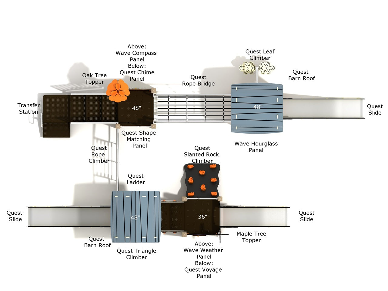 Playground Equipment Texas Sugarberry Playground SKU PCQ015