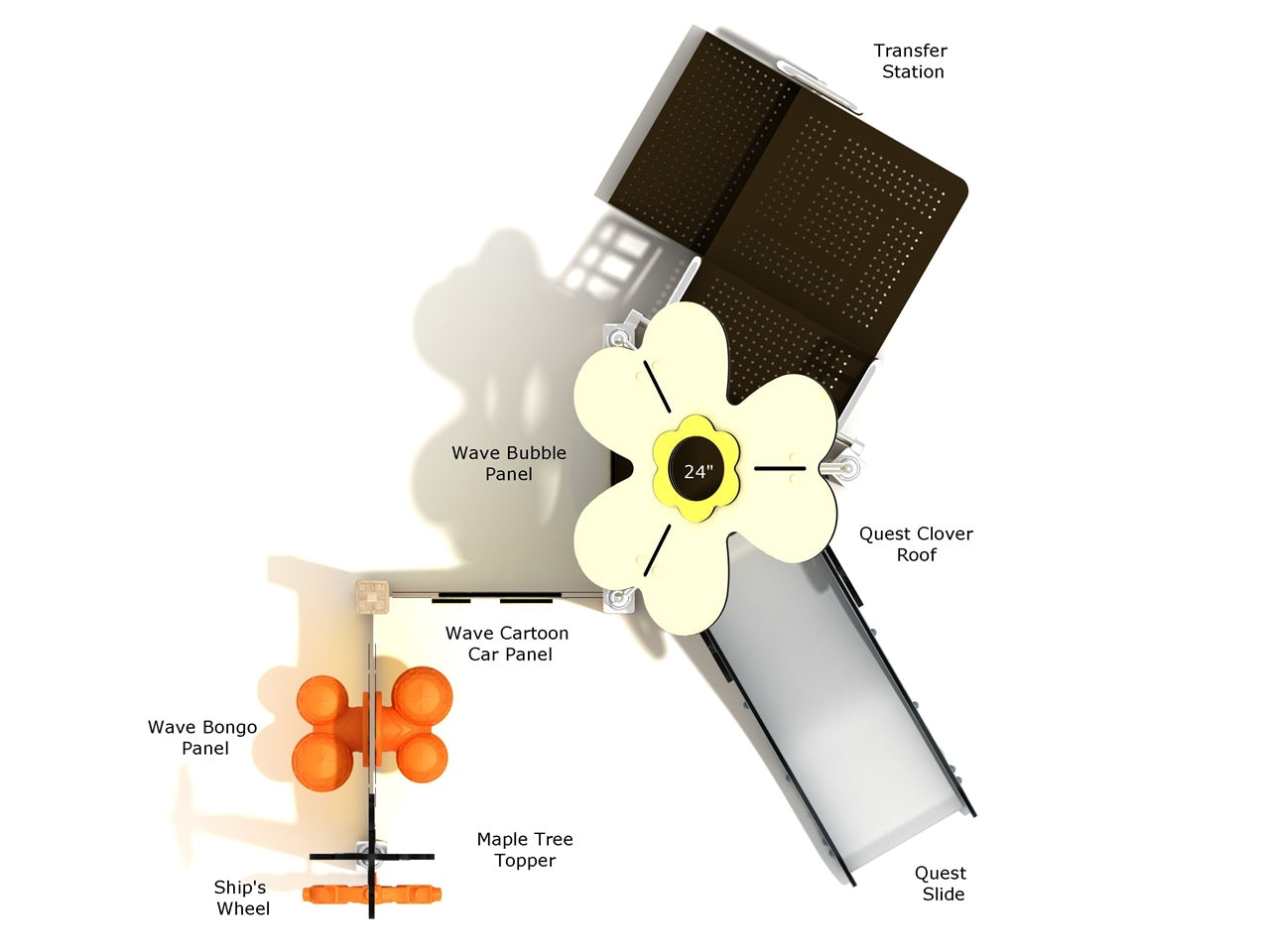 Playground Equipment Columbian Spruce Playground SKU PCQ018