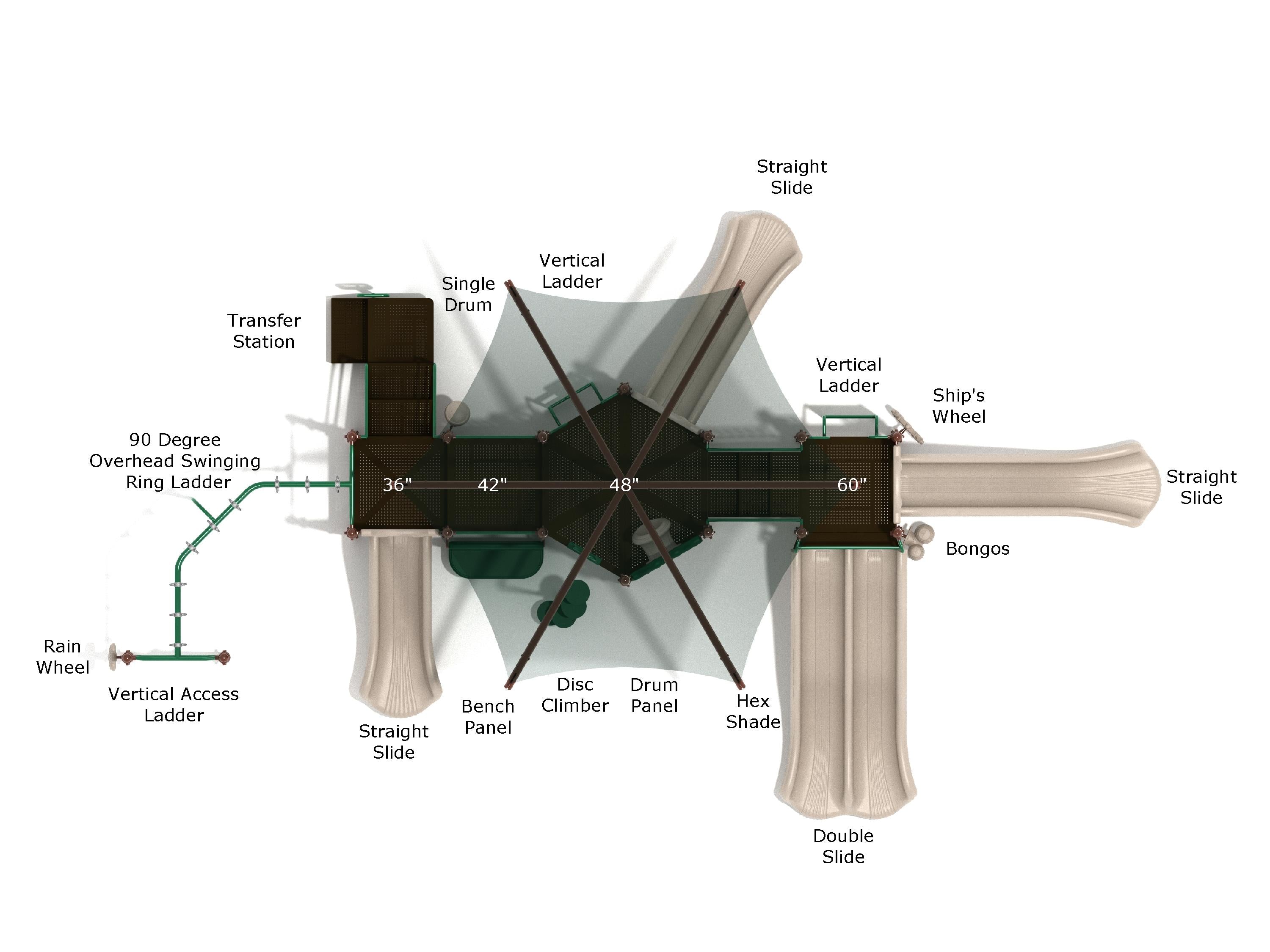Playground Equipment Skyward Shade SKU PKP313