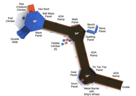 Playground Equipment High Sierra Playground SKU PFA007