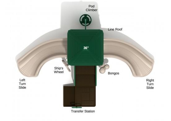 Playground Equipment Powells Bay Playground SKU PKP002