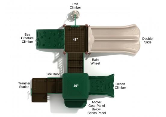 Playground Equipment Los Arboles Play System SKU PKP017