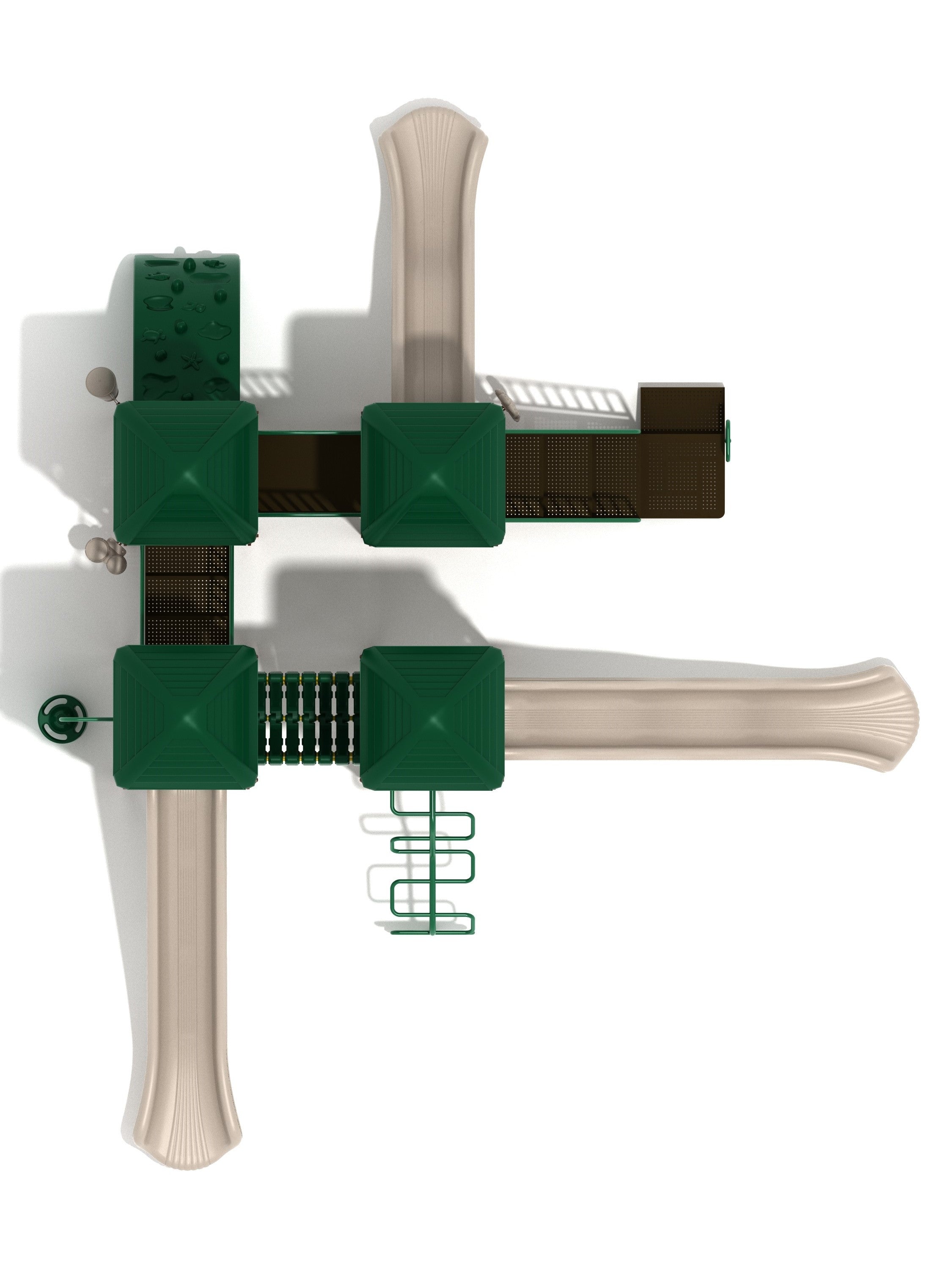 Playground Equipment Brook's Towers Playground SKU PKP019