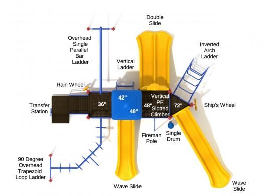Playground Equipment Imperial Springs Play System SKU PKP024