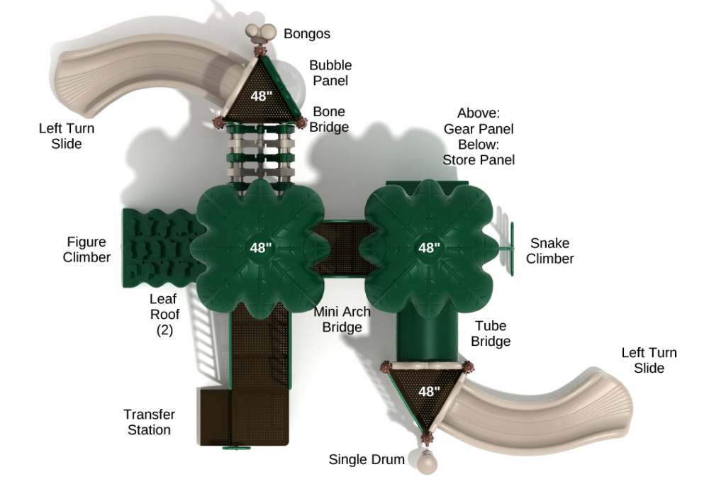 Playground Equipment King's Ridge Playground SKU PKP031