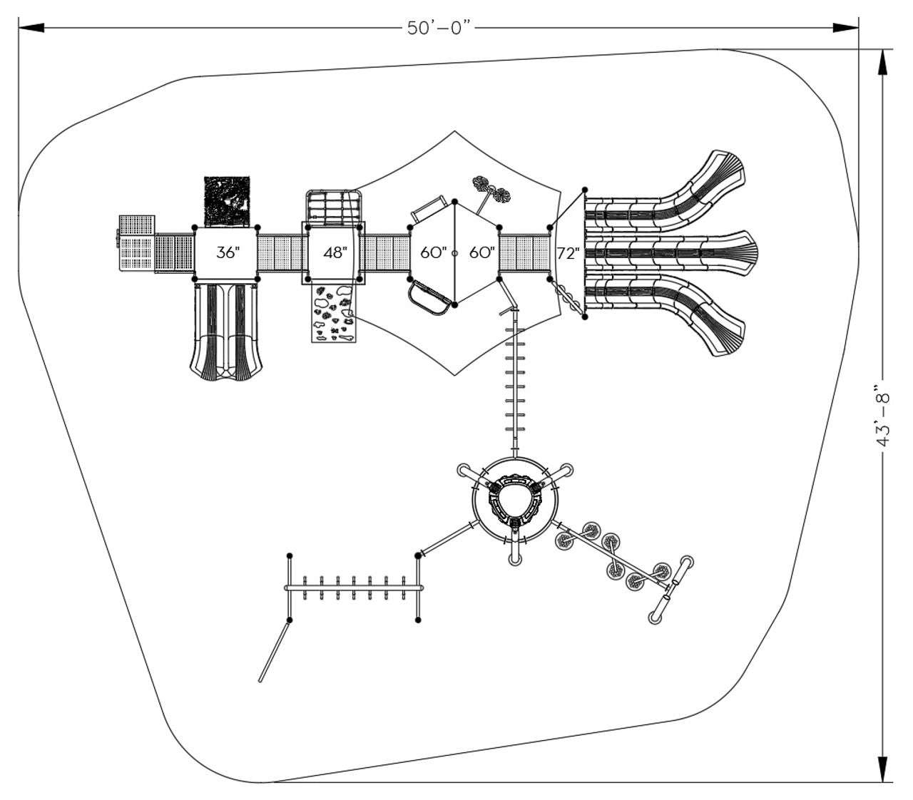Playground Equipment Pioneer Place Playground SKU PKP032
