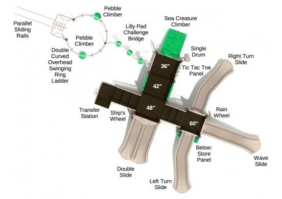 Playground Equipment Goleta Playground SKU PKP175