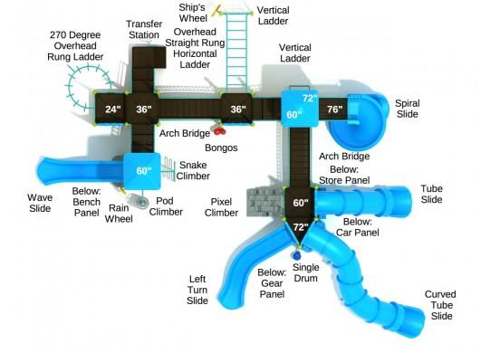 Playground Equipment Galveston Playground SKU PKP217