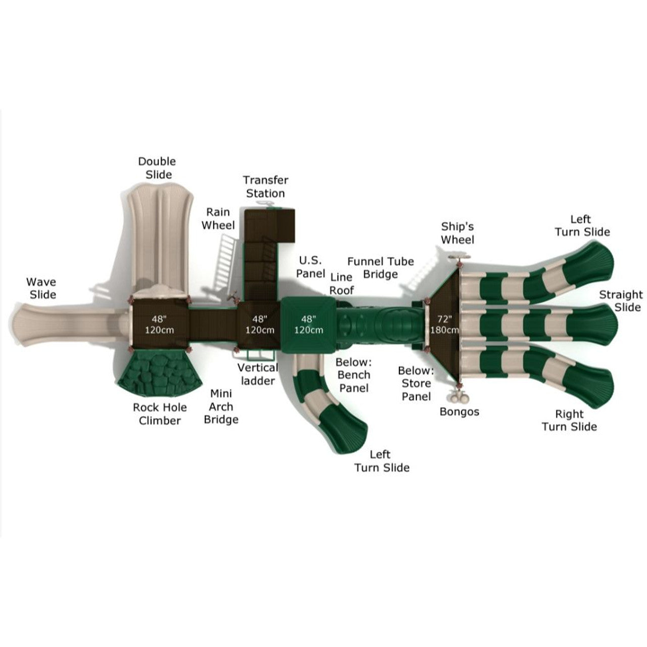 Playground Equipment Cactus Corner Playground SKU PKP033