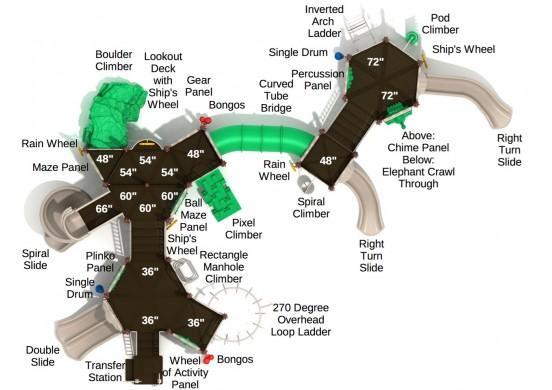 Playground Equipment Bonita Bay Playground SKU PMF022
