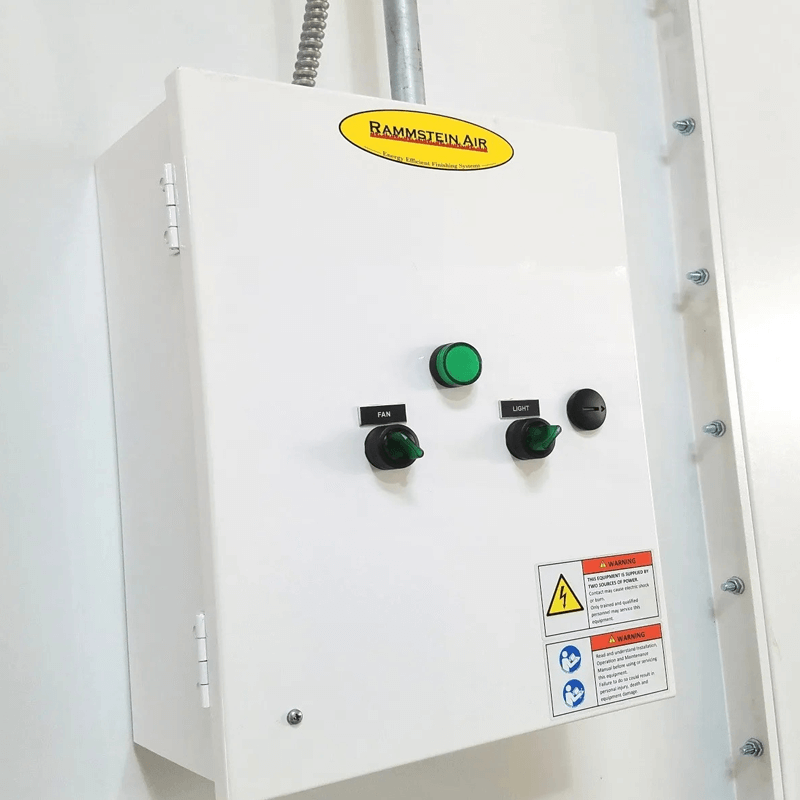 iDEAL Cross Flow Paint Booth SKU PSB-AFCF23B-3PH-230V-AK