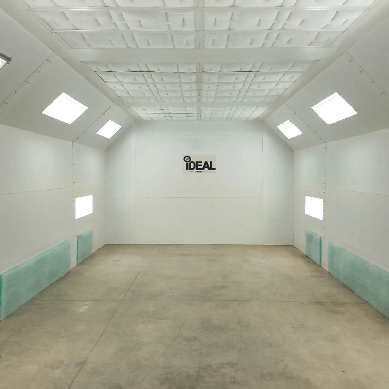 iDEAL Side Downdraft Paint Booth SKU PSB-SDD26B-3PH-230V-AK