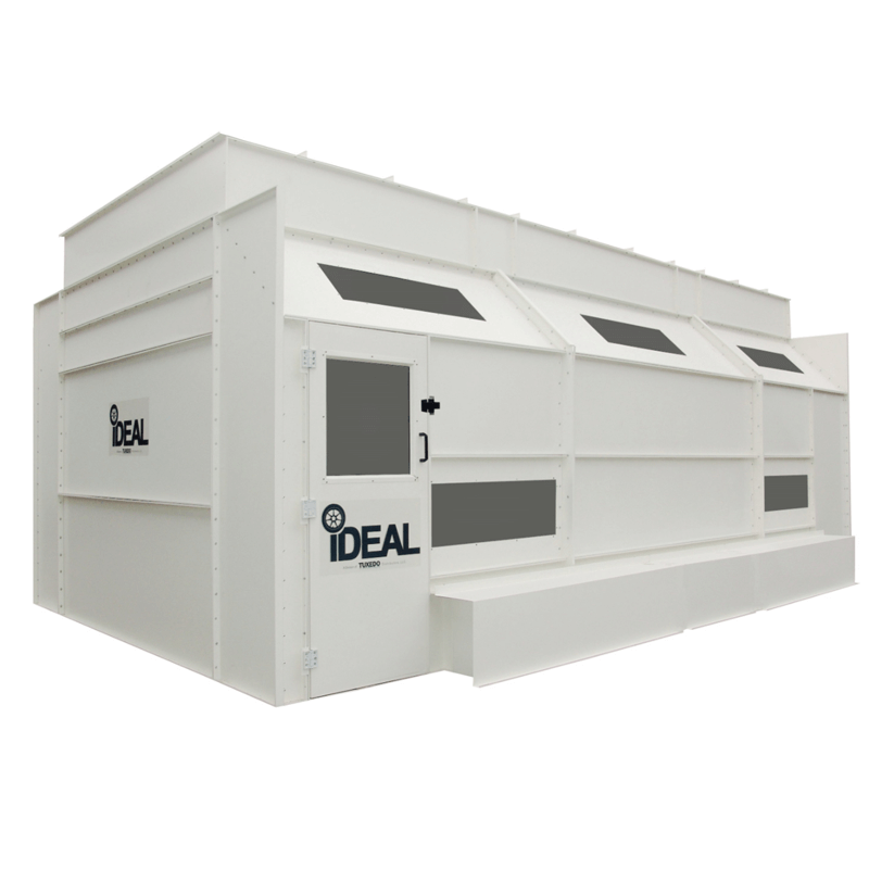 iDEAL Side Downdraft Paint Booth SKU PSB-SDD26B-3PH-230V-AK