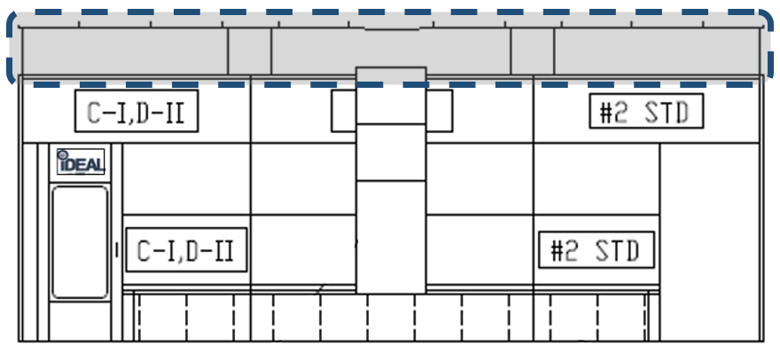 iDEAL Canopy Plenum Kit for Side Down Paint Booth SKU PSB-SDD26B-PLENUM