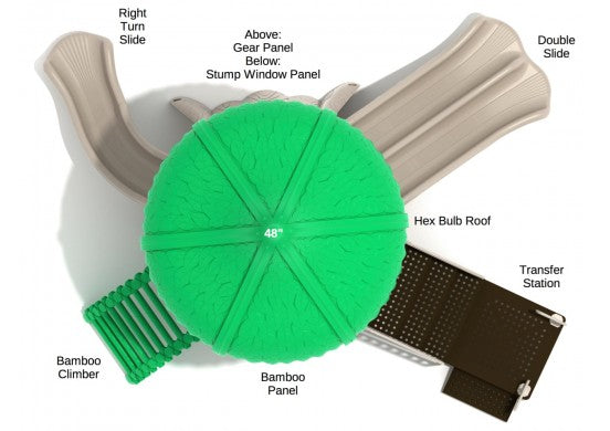 Playground Equipment Cougar Corral Playground SKU PTH022