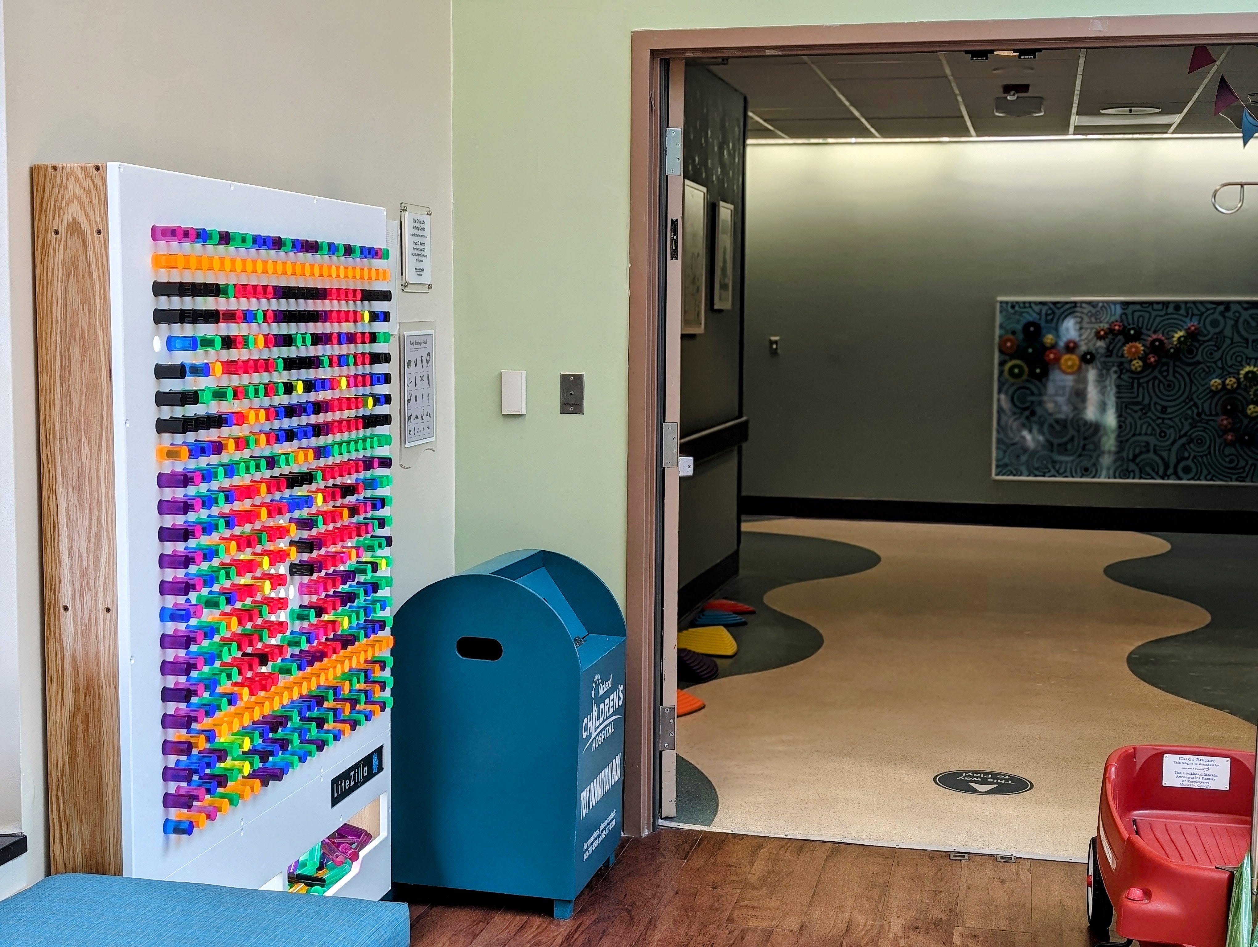 LiteZilla Giant Lite Brite Custom Stained Hardwood SKU LZ-WD