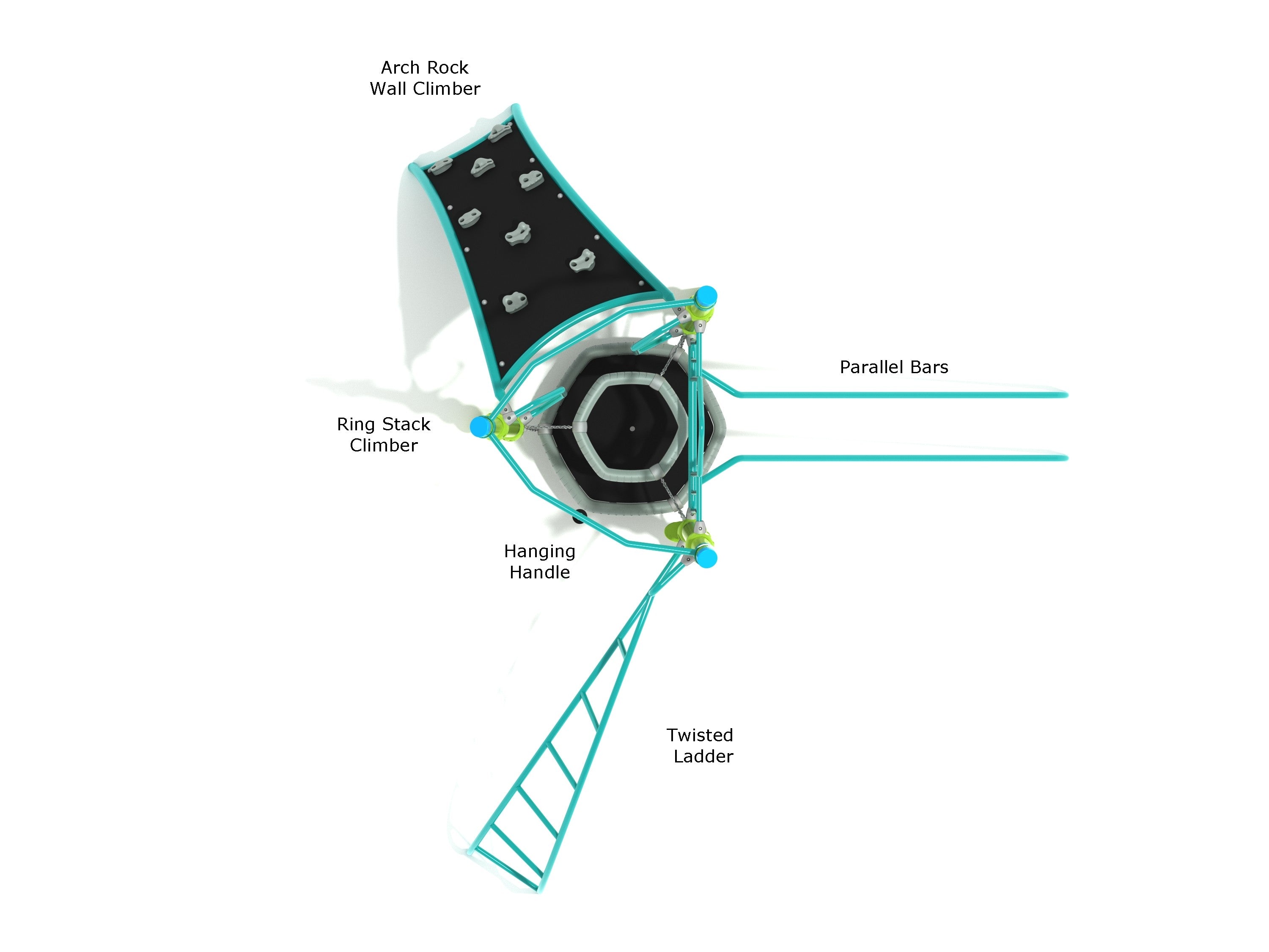 Playground Equipment Algonquin Peak Playground SKU PZS001