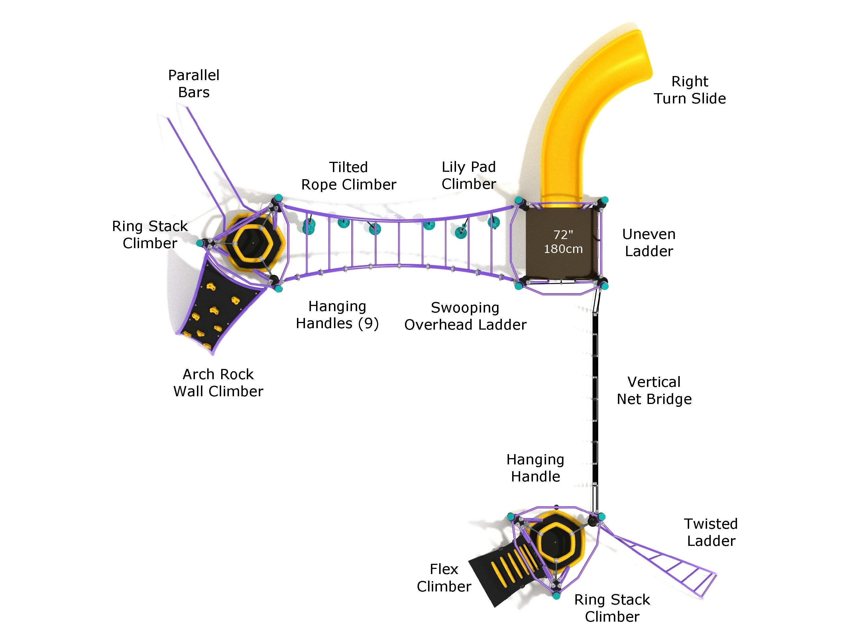 Playground Equipment Wind River Canyon Playground SKU PZS016