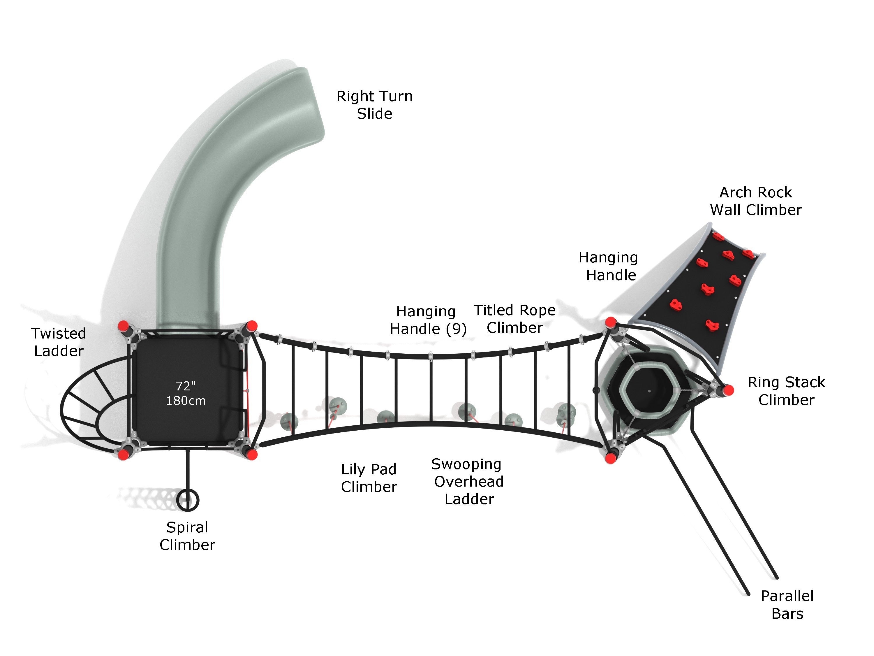 Playground Equipment Ruby Canyon Playground SKU PZS017