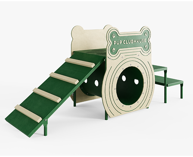 BarkPark Pup Clubhouse w/ Crawl Tunnel SKU PBARK-453