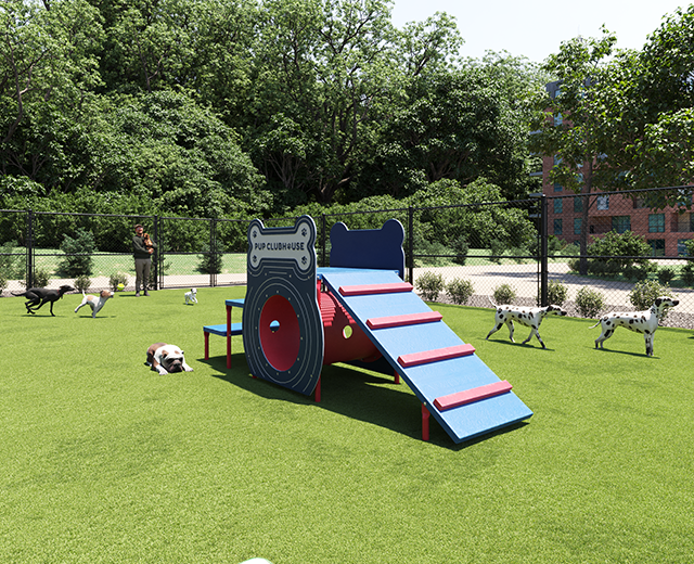 BarkPark Pup Clubhouse w/ Crawl Tunnel SKU PBARK-453