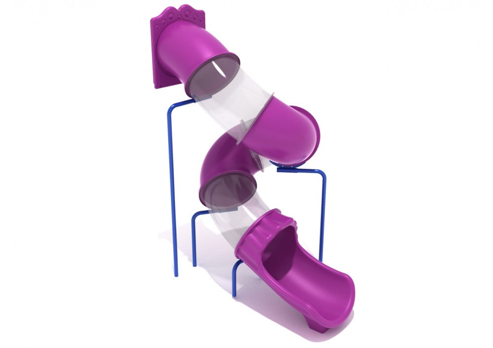 Playground Equipment 10 Foot Spiral Tube Slide SKU PTS010