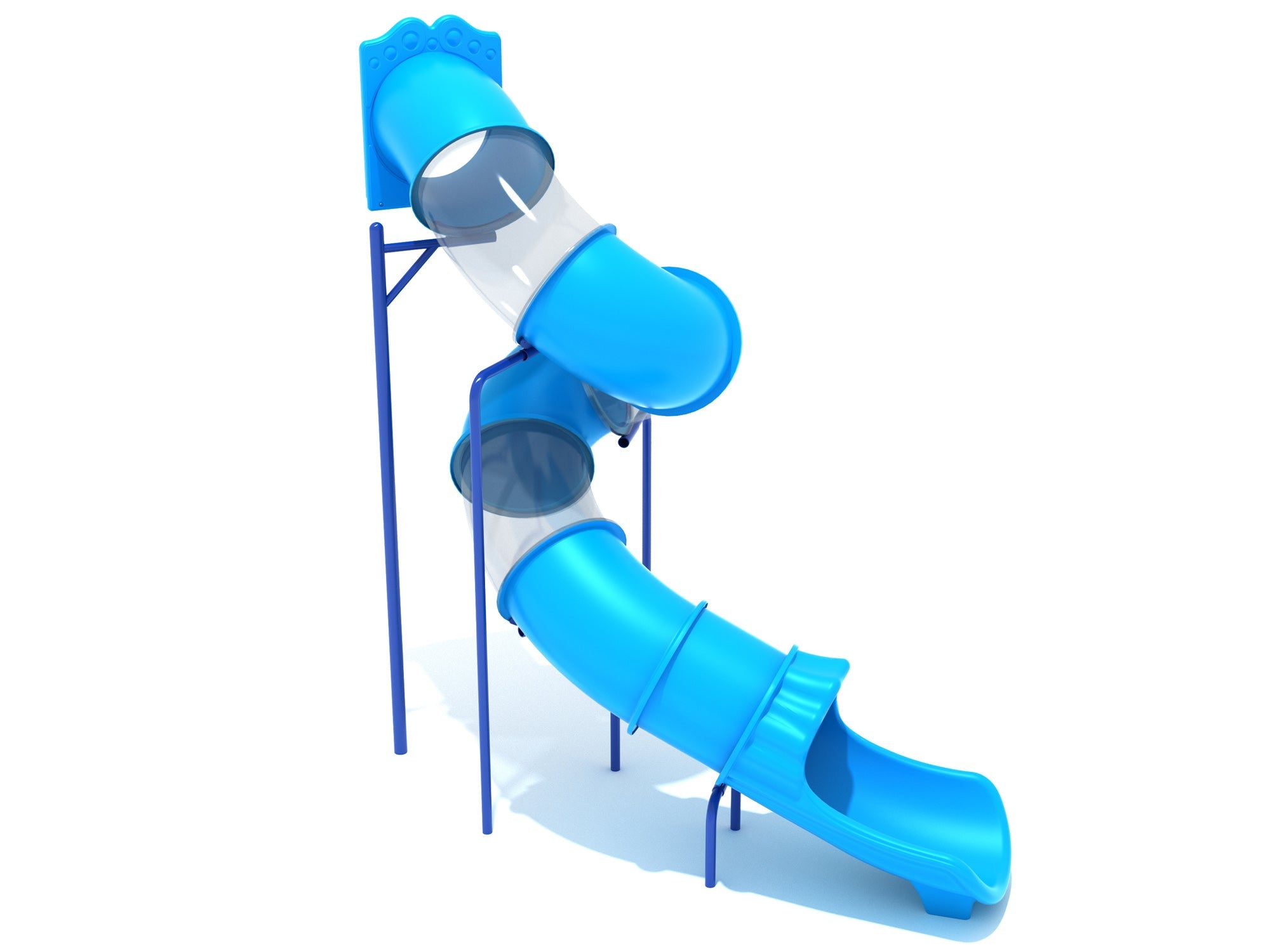 Playground Equipment 12 Foot Spiral Tube Slide SKU PTS012