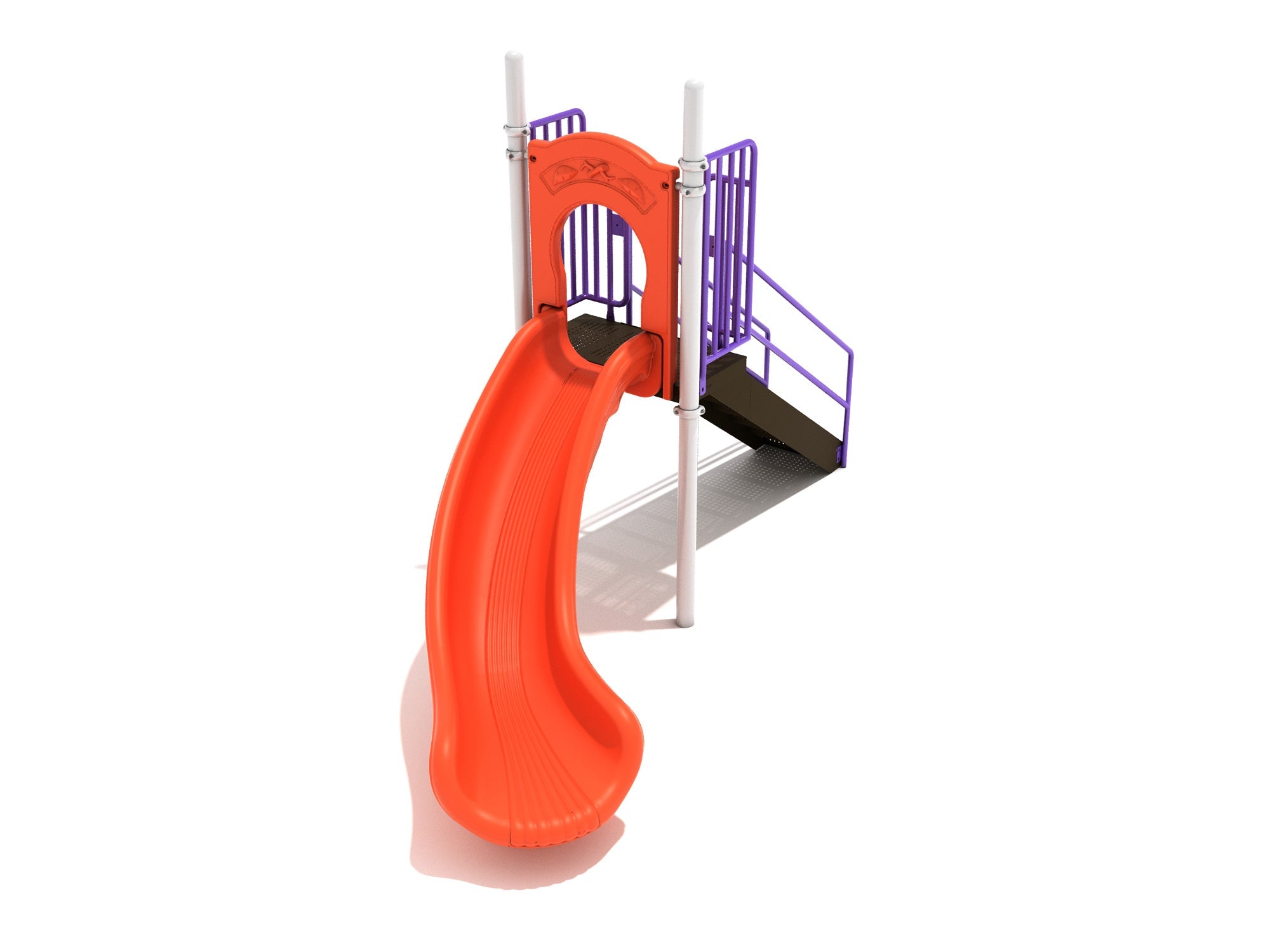 Playground Equipment 4 Foot Single Left Turn Slide SKU PSL015